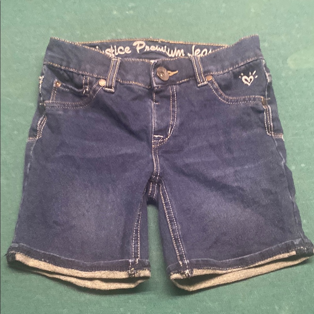 Justice Women's Blue Denim Shorts